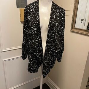 Torrid Black and White Polka Dot fly away